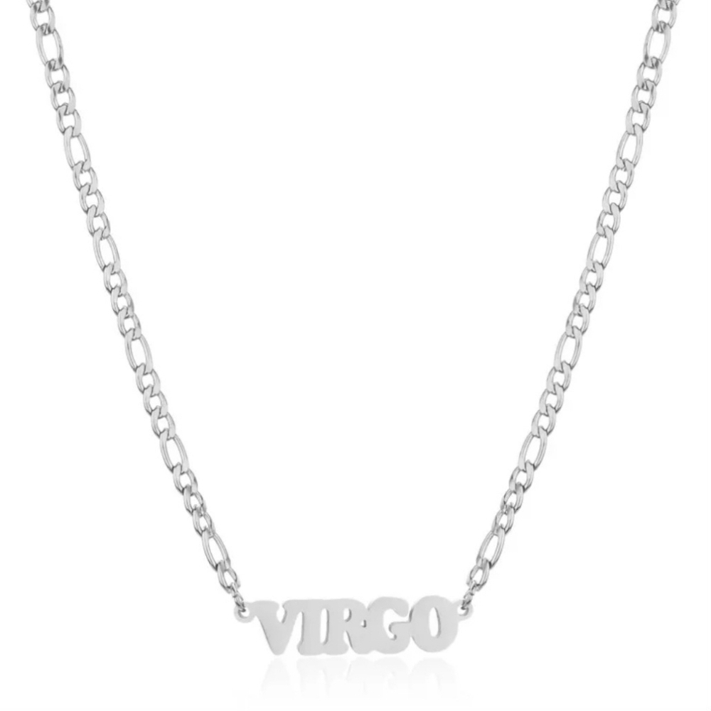 Aug-Sept Zodiac Virgo Necklace Stainless Steel - Picture 5 of 8